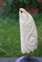 Woven Manaia - Sperm Whale Tooth